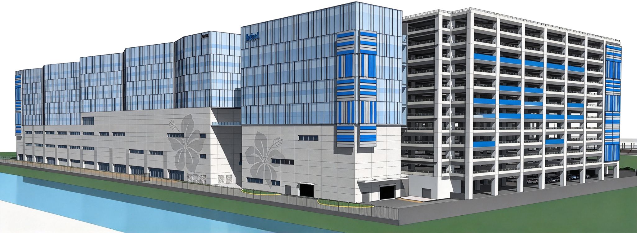 Intel Pelican Penang campus — architectural visualization